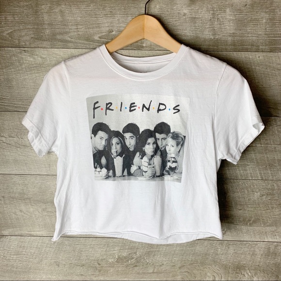 friends Tops - Friends the tv series white short sleeve crop top
